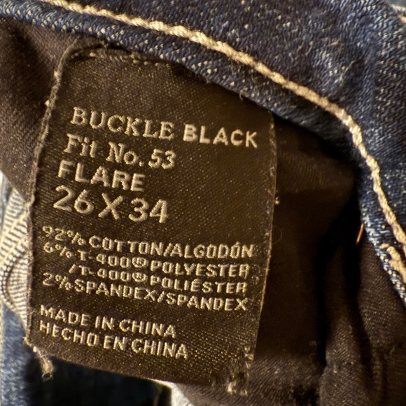 Buckle black flare jeans - Picture 4 of 5